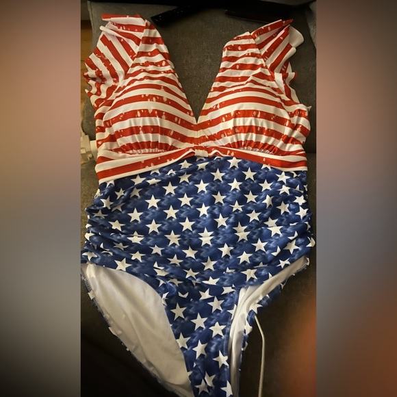 These American Flag Swimsuits
Are Red, White & Cute: - Picture 9 of 9
